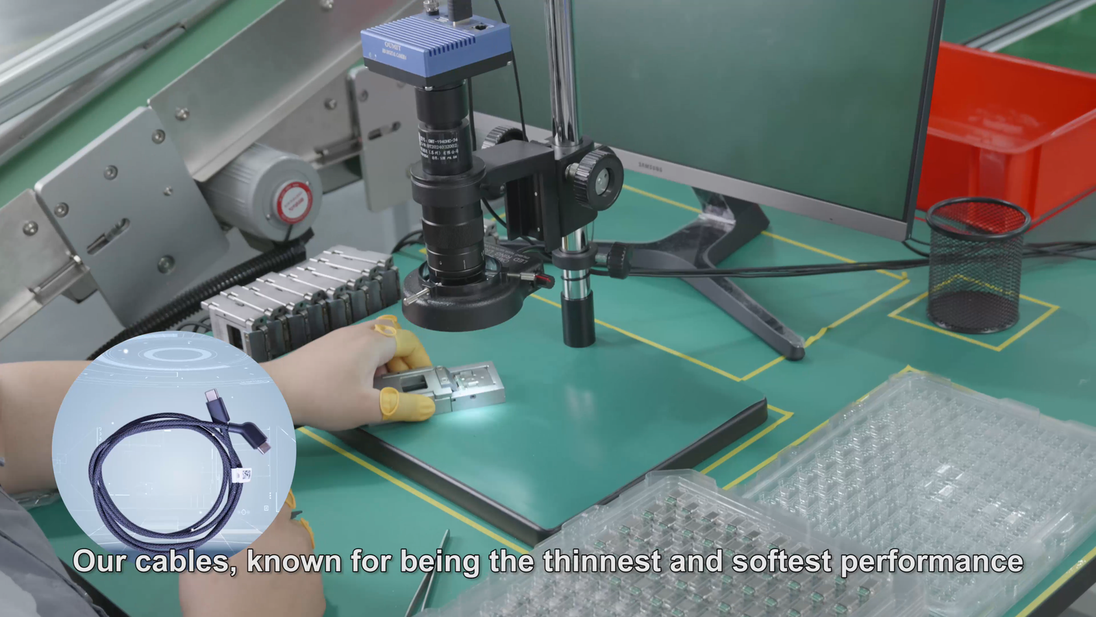 Custom cable assembly production line