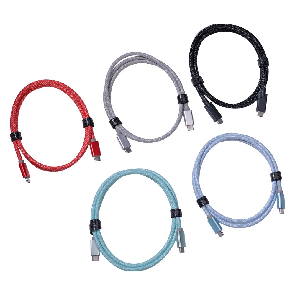 Custom USB-C cable colour and construction options